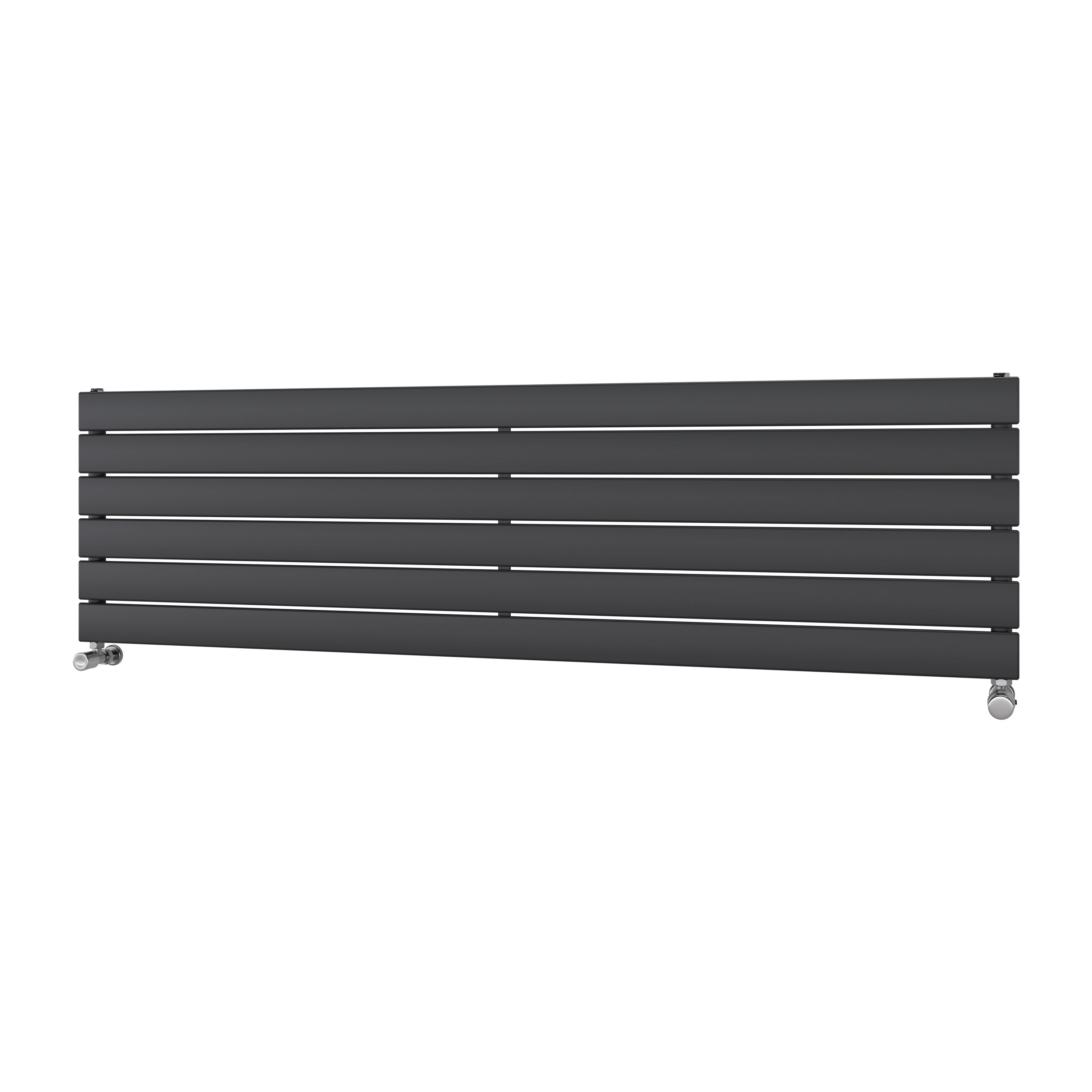 Ximax Vertirad HWH1195600A Grey Gas Horizontal Designer panel Radiator, (W)1600mm x (H)445mm