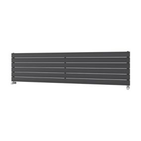 Ximax Vertirad HWH1195600A Grey Gas Horizontal Designer panel Radiator, (W)1800mm x (H)445mm