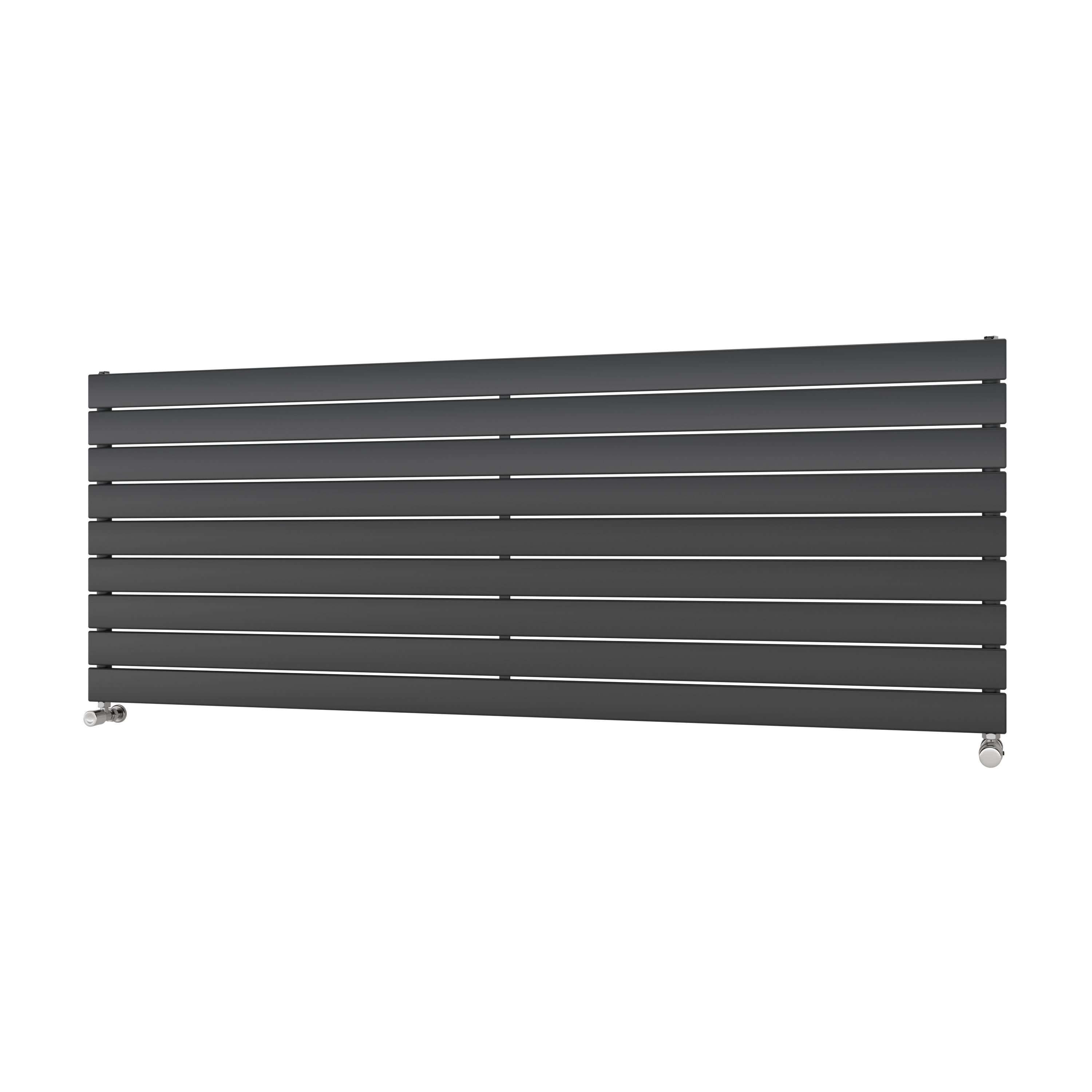 Ximax Vertirad HWH1195600A Grey Gas Horizontal Designer panel Radiator, (W)1800mm x (H)670mm