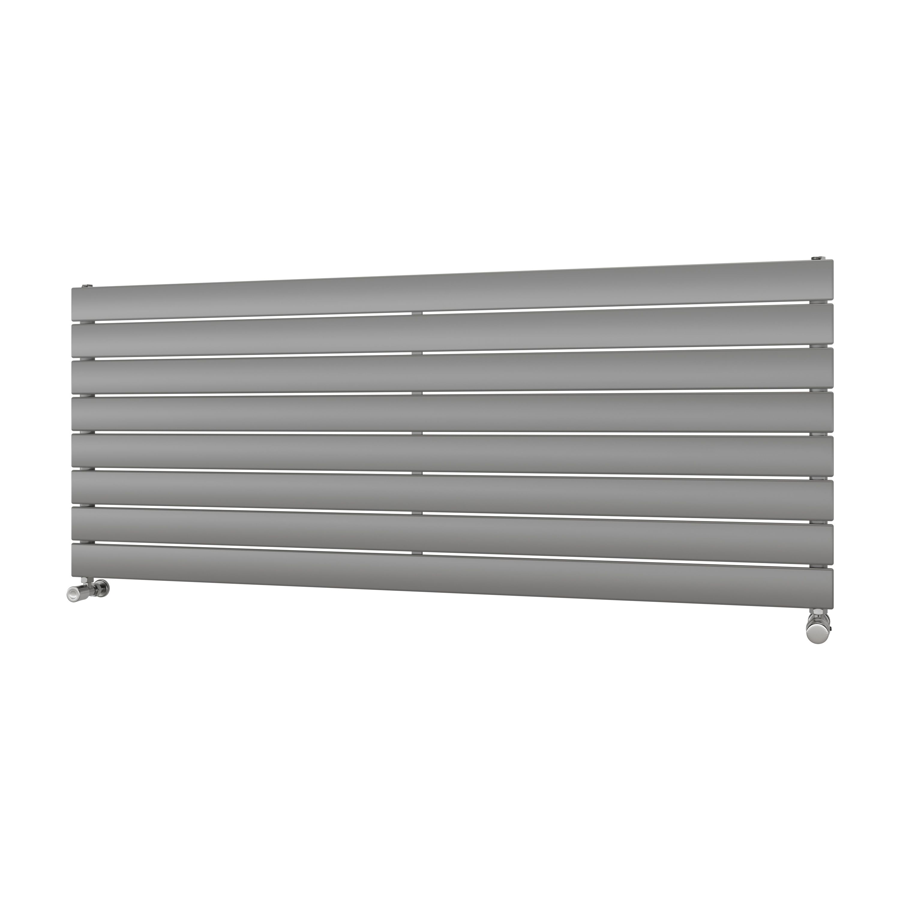 Ximax Vertirad HWH1195600S Silver Gas Horizontal Designer panel Radiator, (W)1500mm x (H)595mm