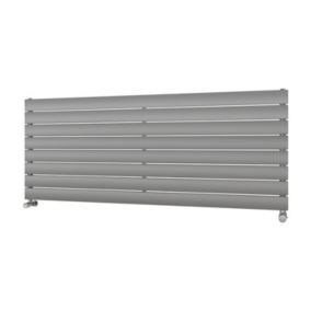 Ximax Vertirad HWH1195600S Silver Gas Horizontal Designer panel Radiator, (W)1500mm x (H)595mm