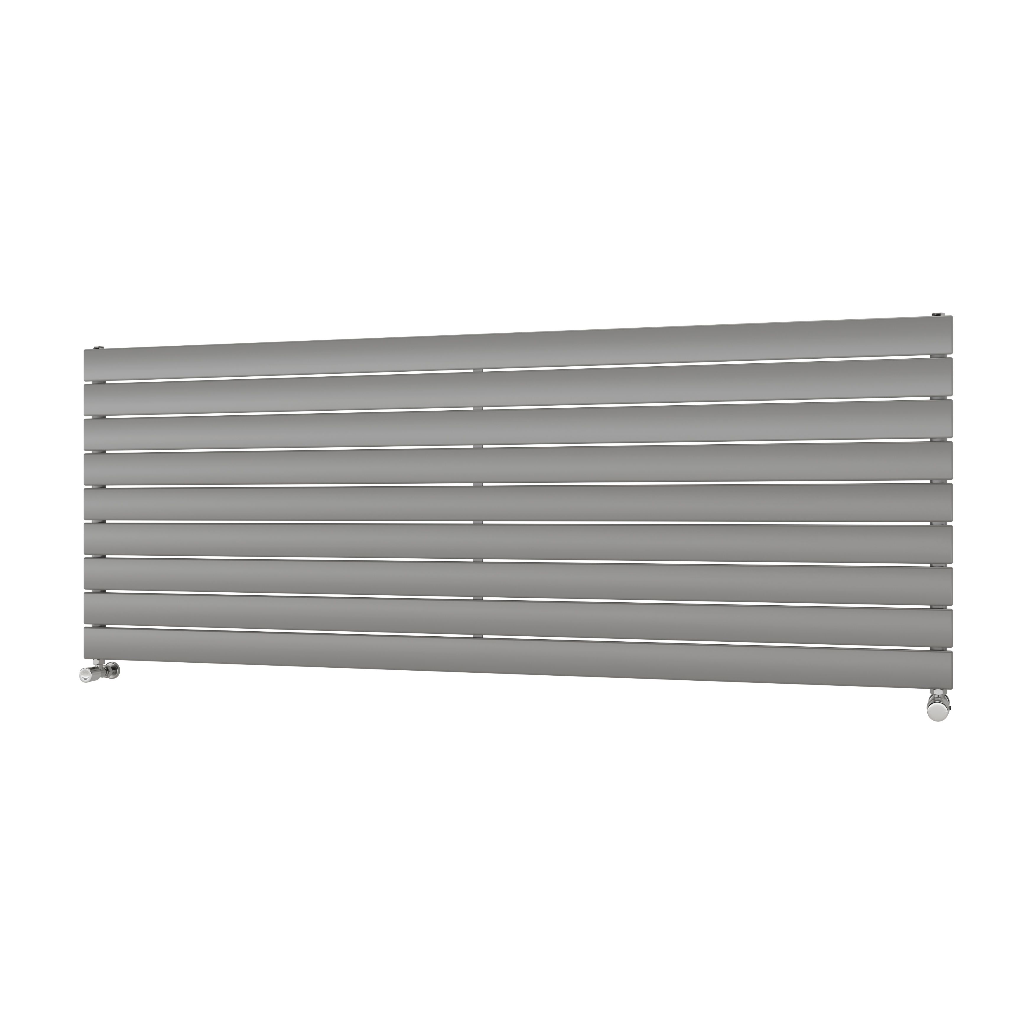 Ximax Vertirad HWH1195600S Silver Gas Horizontal Designer panel Radiator, (W)1800mm x (H)670mm