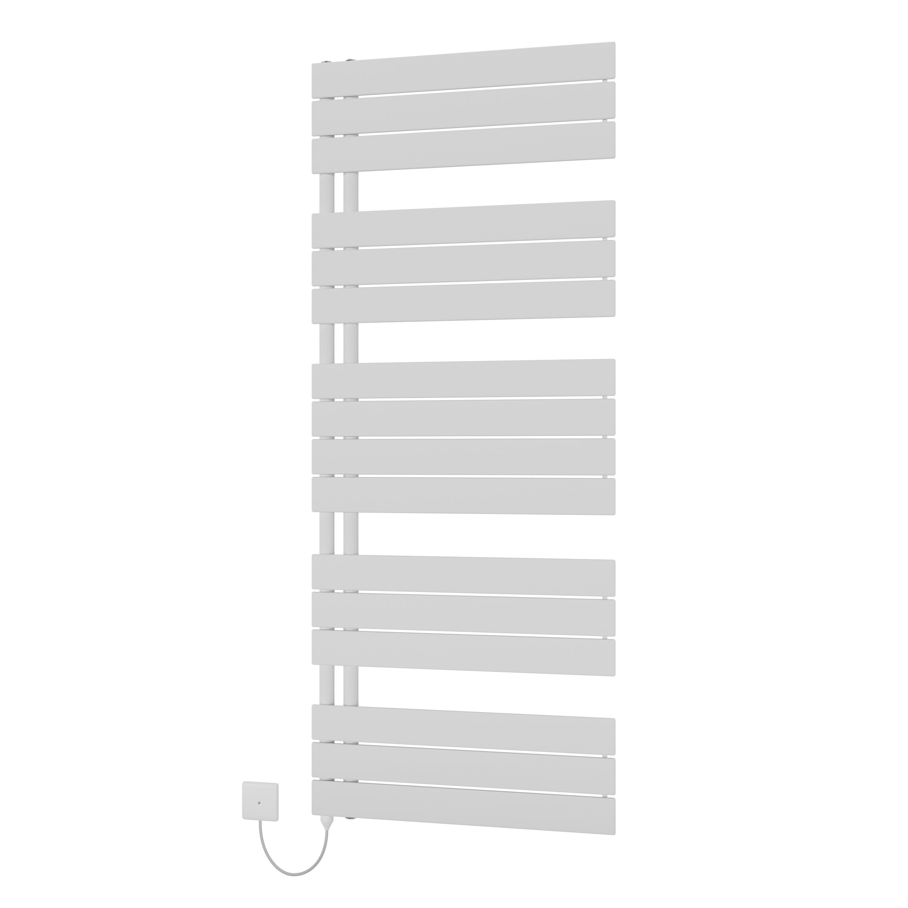 Ximax Vertirad Open HWHE1195600W White Electric & gas Vertical Electric towel warmer 3072BTU Radiator, (W)600mm x (H)1495mm