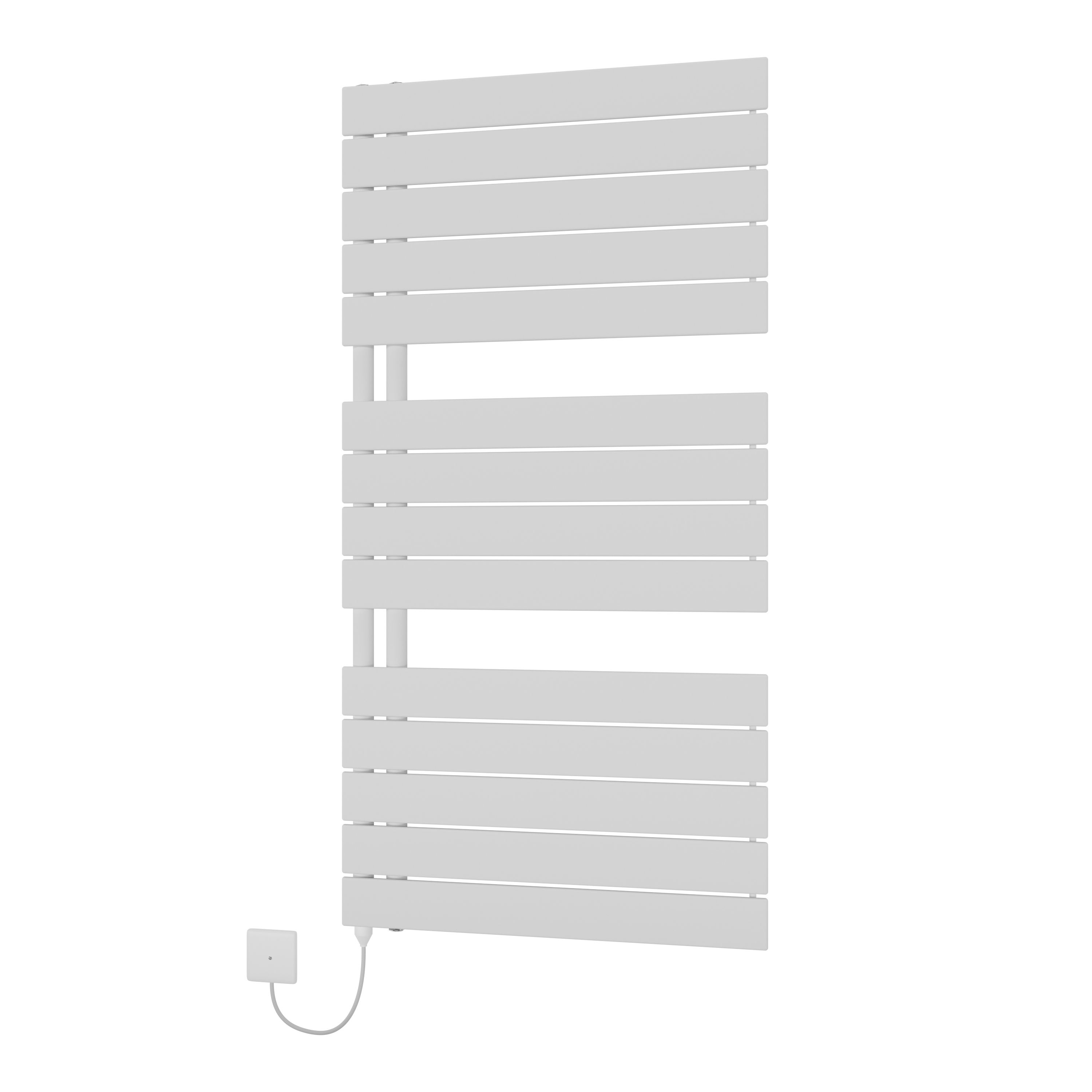 Ximax Vertirad Open HWHE1195600W White Electric & gas Vertical Electric towel warmer Radiator, (W)600mm x (H)1195mm