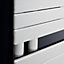 Ximax Vertirad Open Satin white Vertical Electric towel warmer Radiator, (W)600mm x (H)1195mm