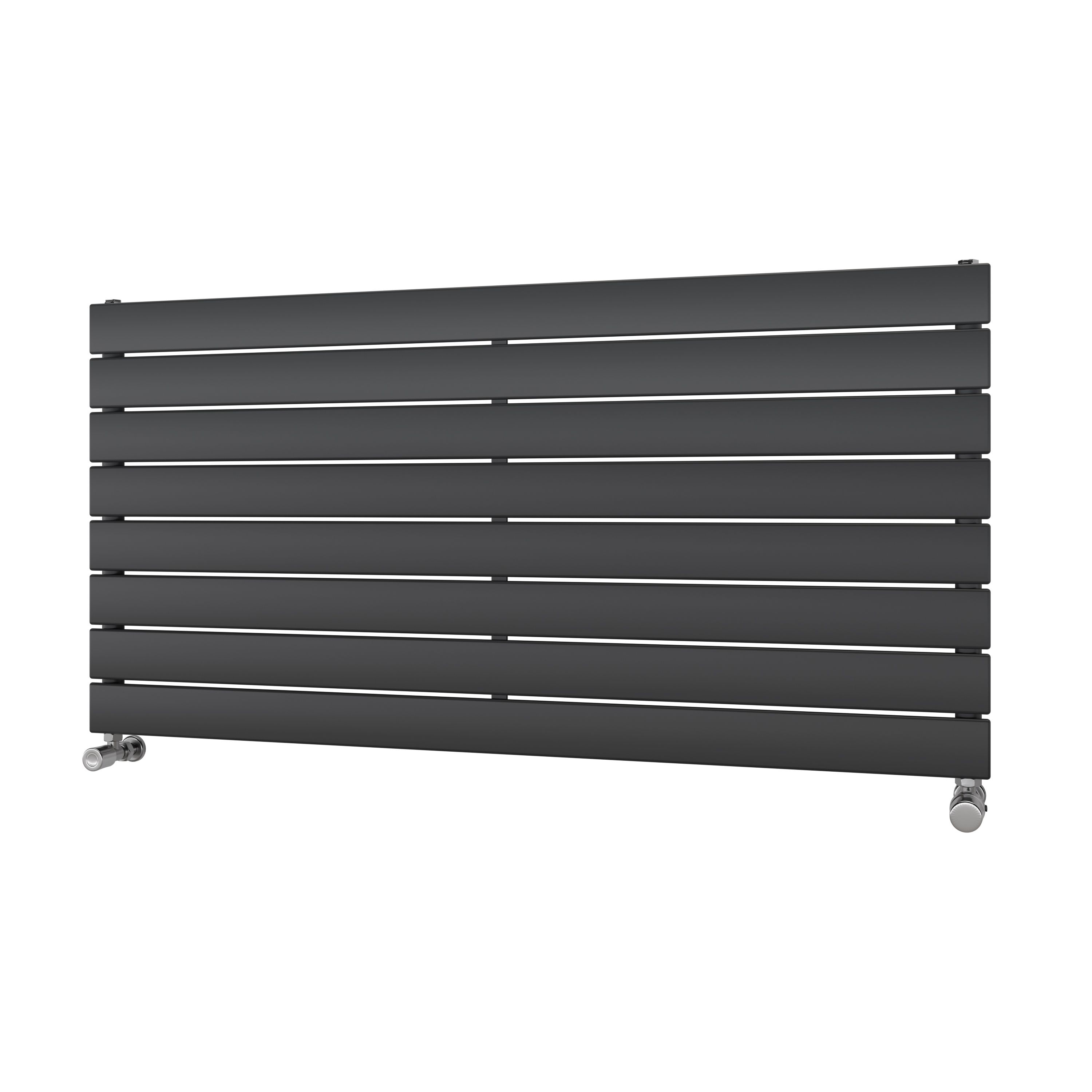 Ximax Vertirad Satin anthracite Horizontal Designer panel Radiator, (W)1200mm x (H)595mm