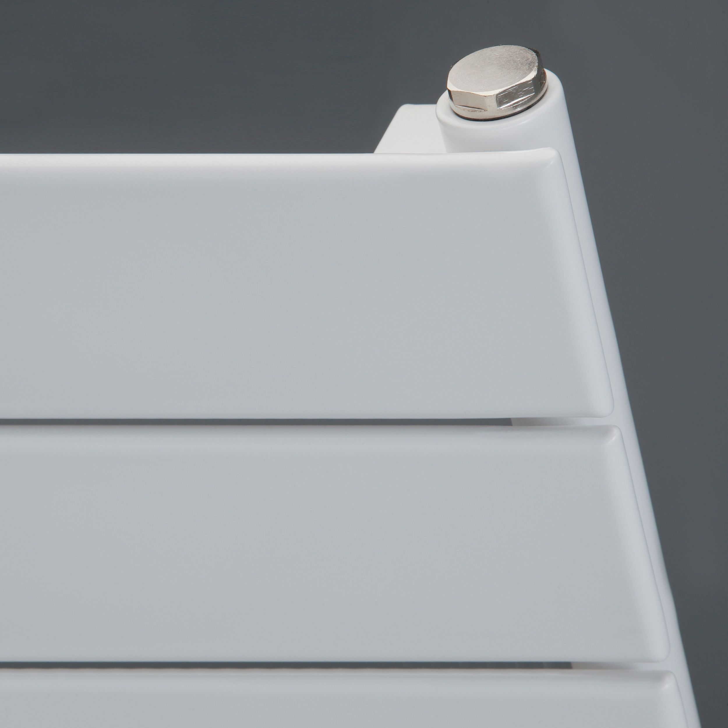 Ximax Vertirad Satin white Vertical Designer panel Radiator, (W)600mm x (H)595mm