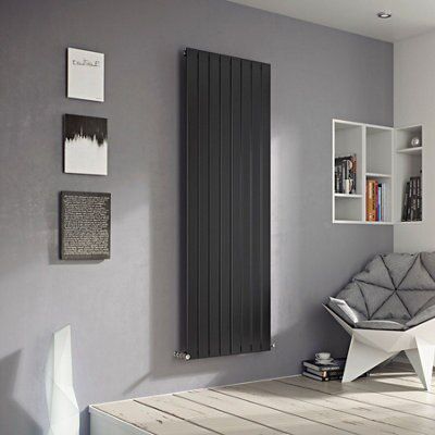 Ximax Vertirad Single Anthracite Vertical Radiator, (W)445mm x (H)1600mm