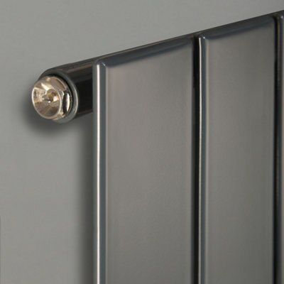 Ximax Vertirad Single Anthracite Vertical Radiator, (W)445mm x (H)1600mm