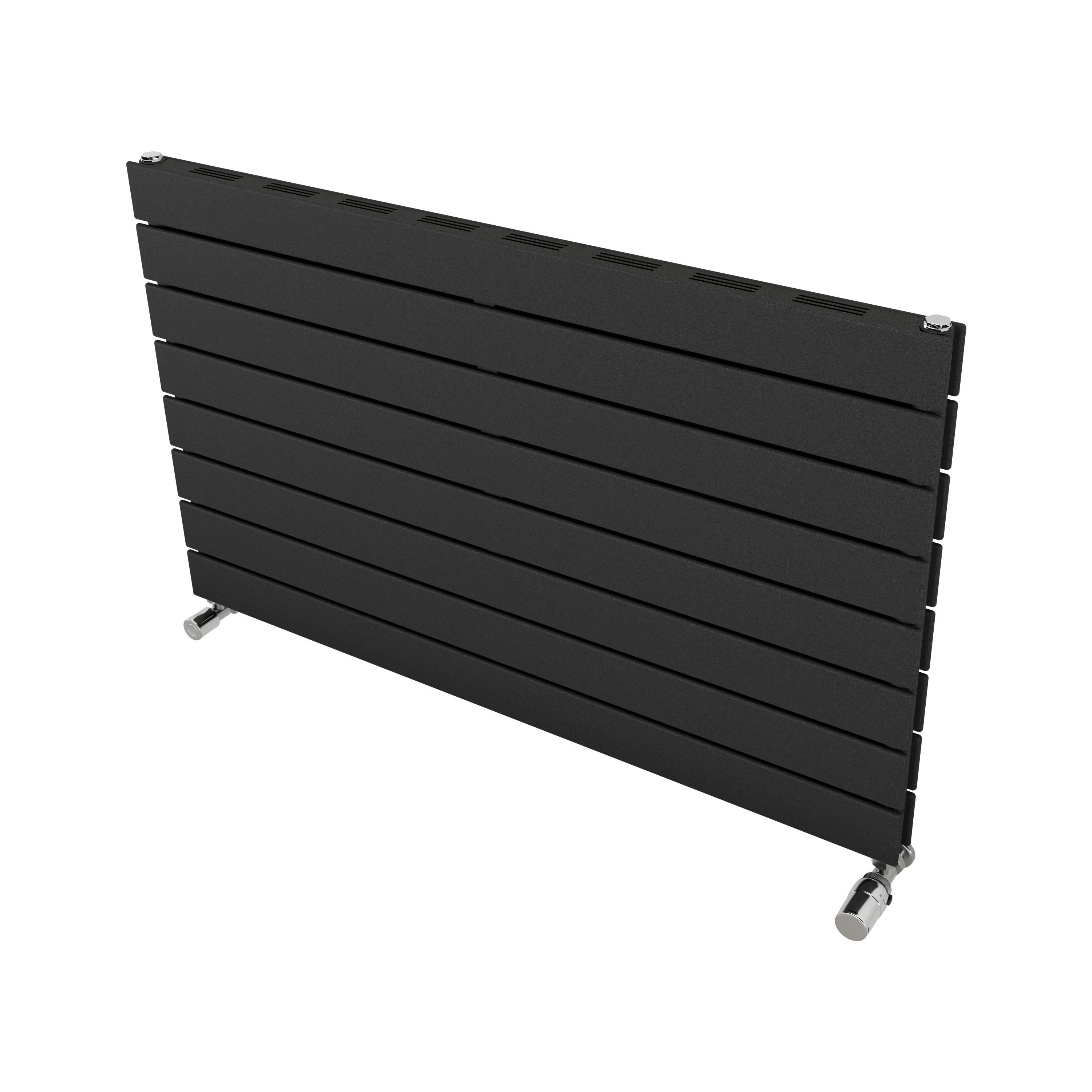 Ximax Vertirad Slimline Duplex Deluxe HWDHS5951000A Grey Gas Horizontal Designer panel Radiator, (W)1000mm x (H)595mm