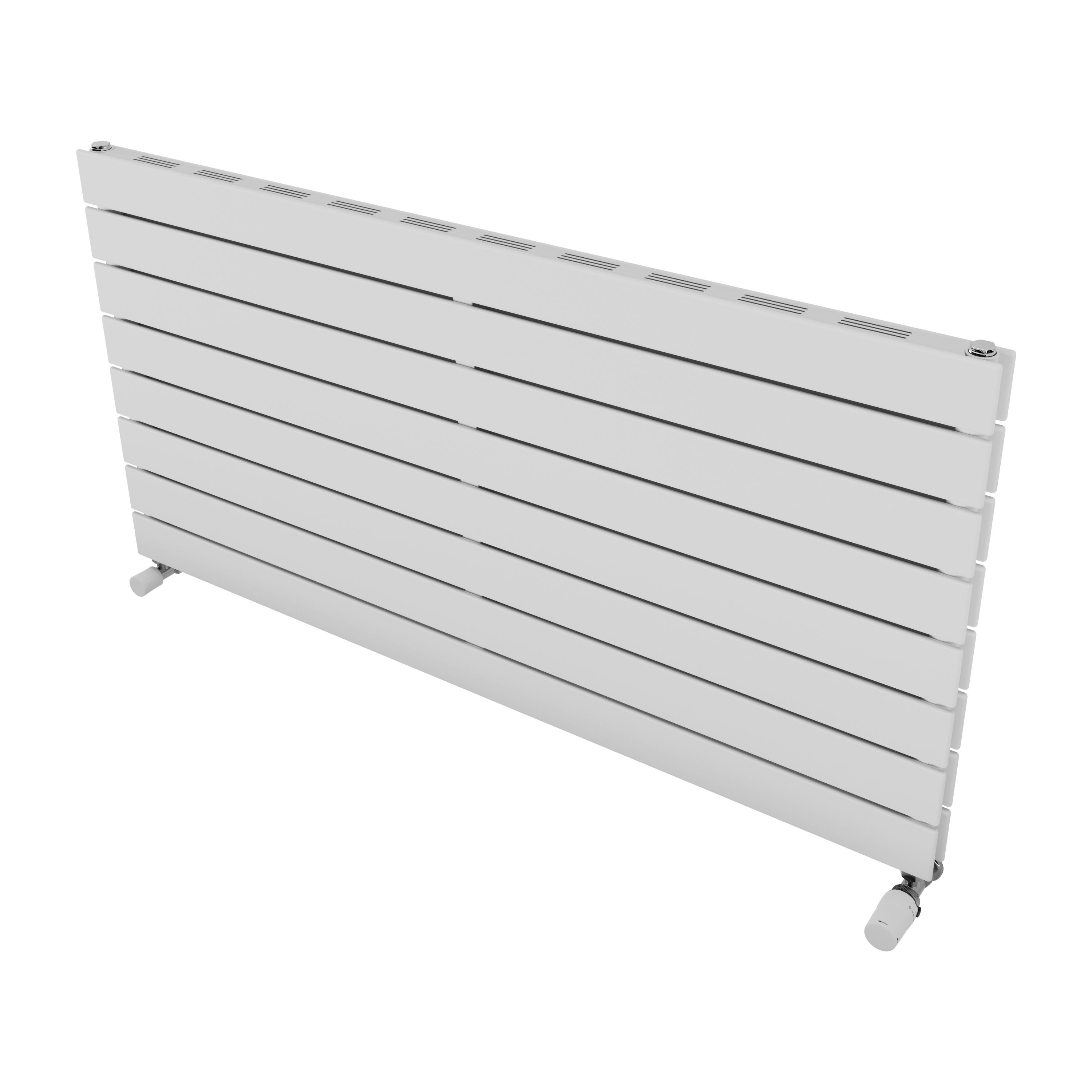 Ximax Vertirad Slimline Duplex Deluxe HWDHS5951000W White Gas Horizontal Designer panel Radiator, (W)1200mm x (H)595mm