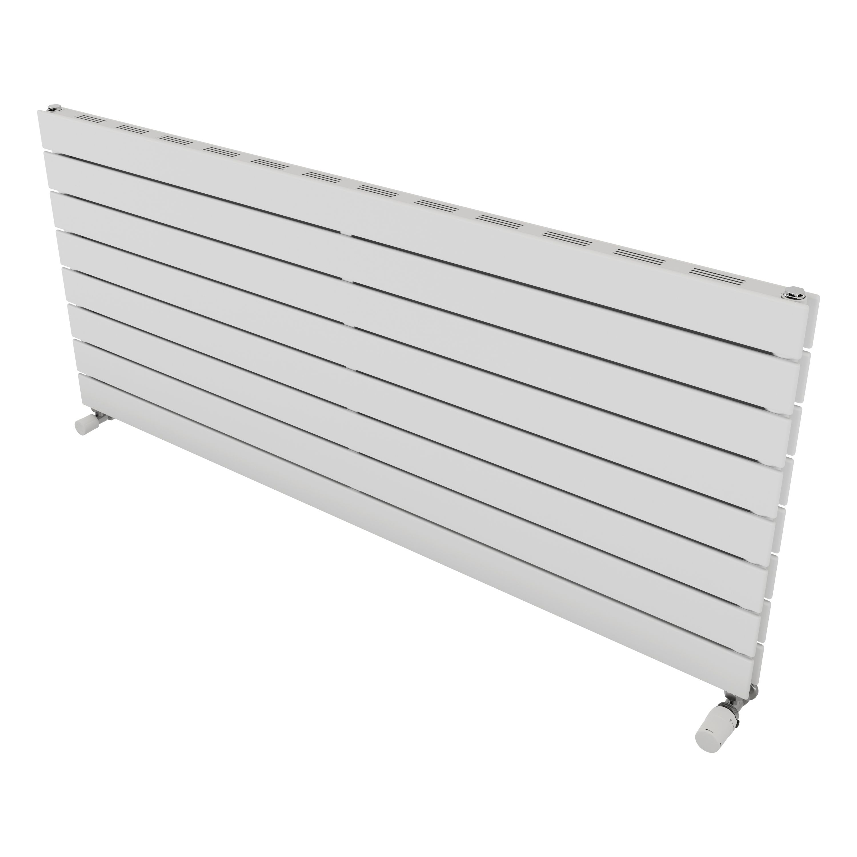 Ximax Vertirad Slimline Duplex Deluxe HWDHS5951000W White Gas Horizontal Designer panel Radiator, (W)1400mm x (H)595mm