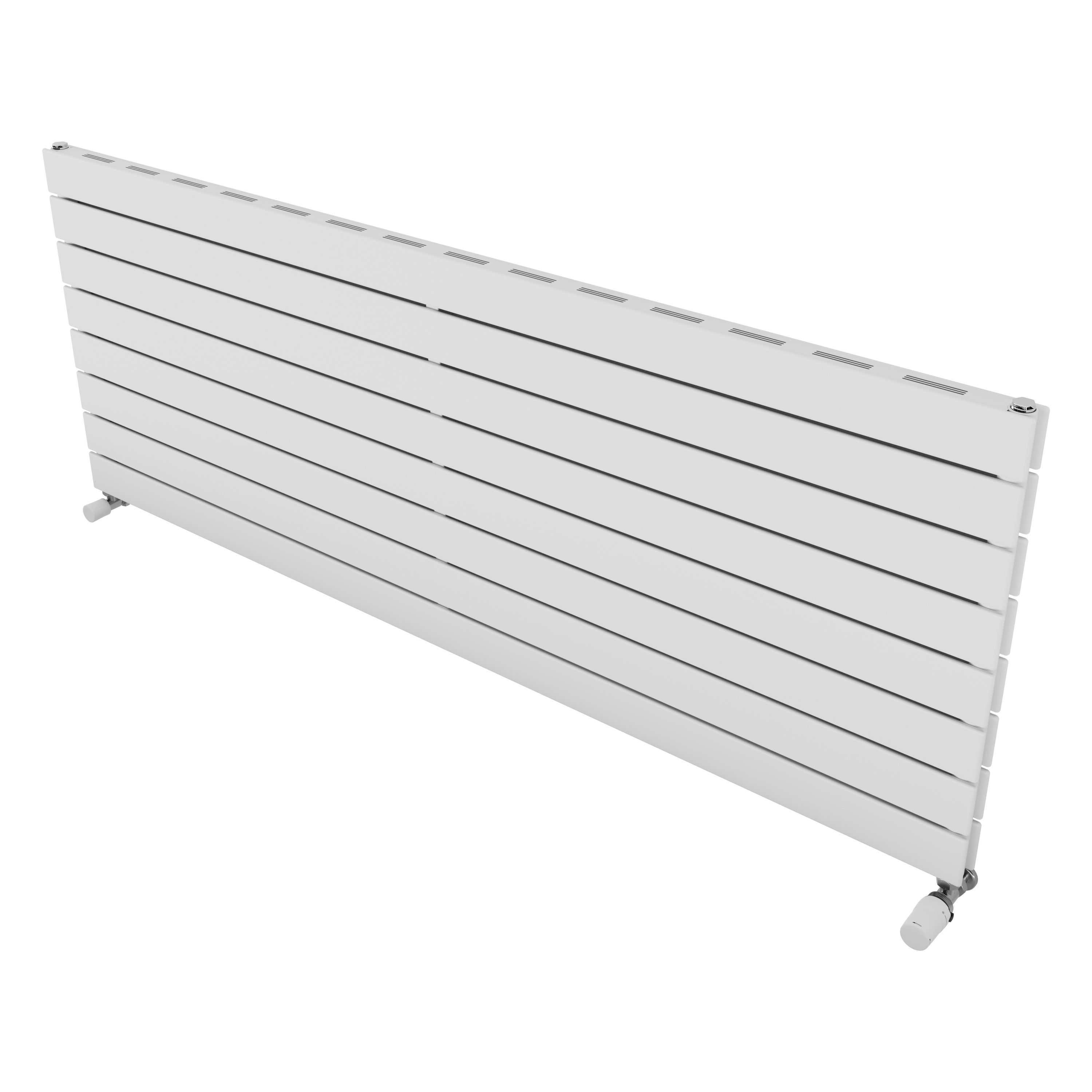 Ximax Vertirad Slimline Duplex Deluxe HWDHS5951000W White Gas Horizontal Designer panel Radiator, (W)1600mm x (H)595mm