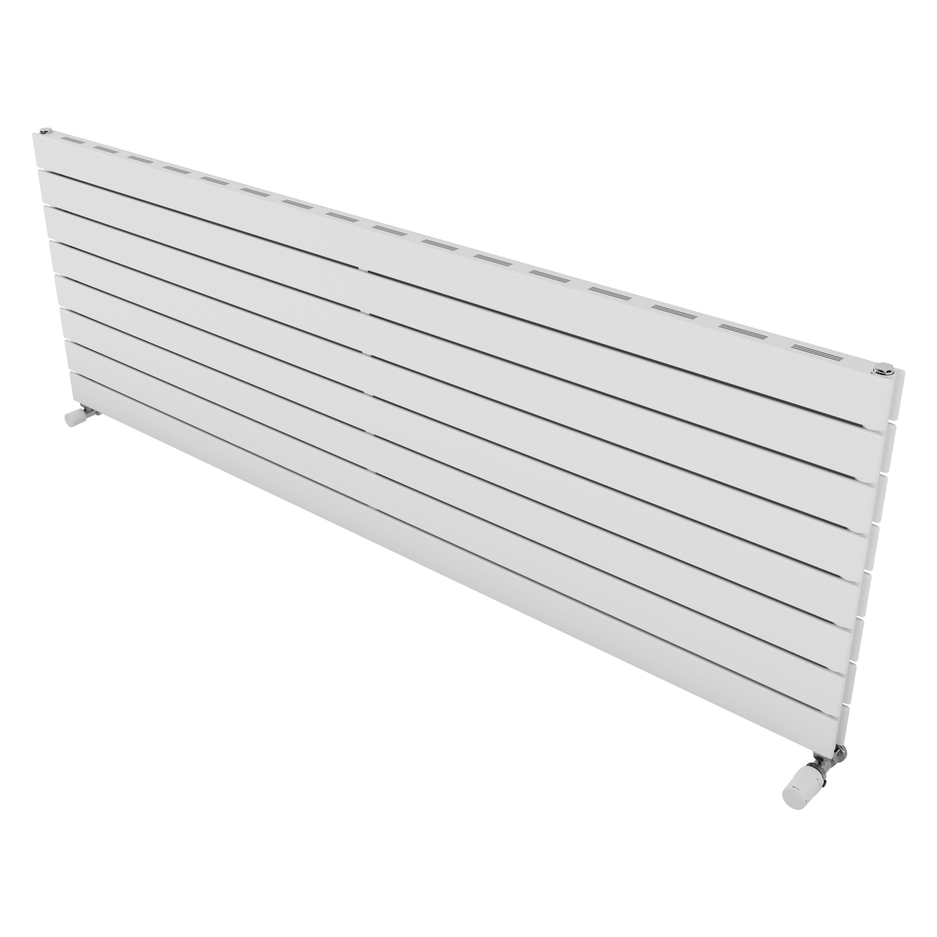 Ximax Vertirad Slimline Duplex Deluxe HWDHS5951000W White Gas Horizontal Designer panel Radiator, (W)1800mm x (H)595mm