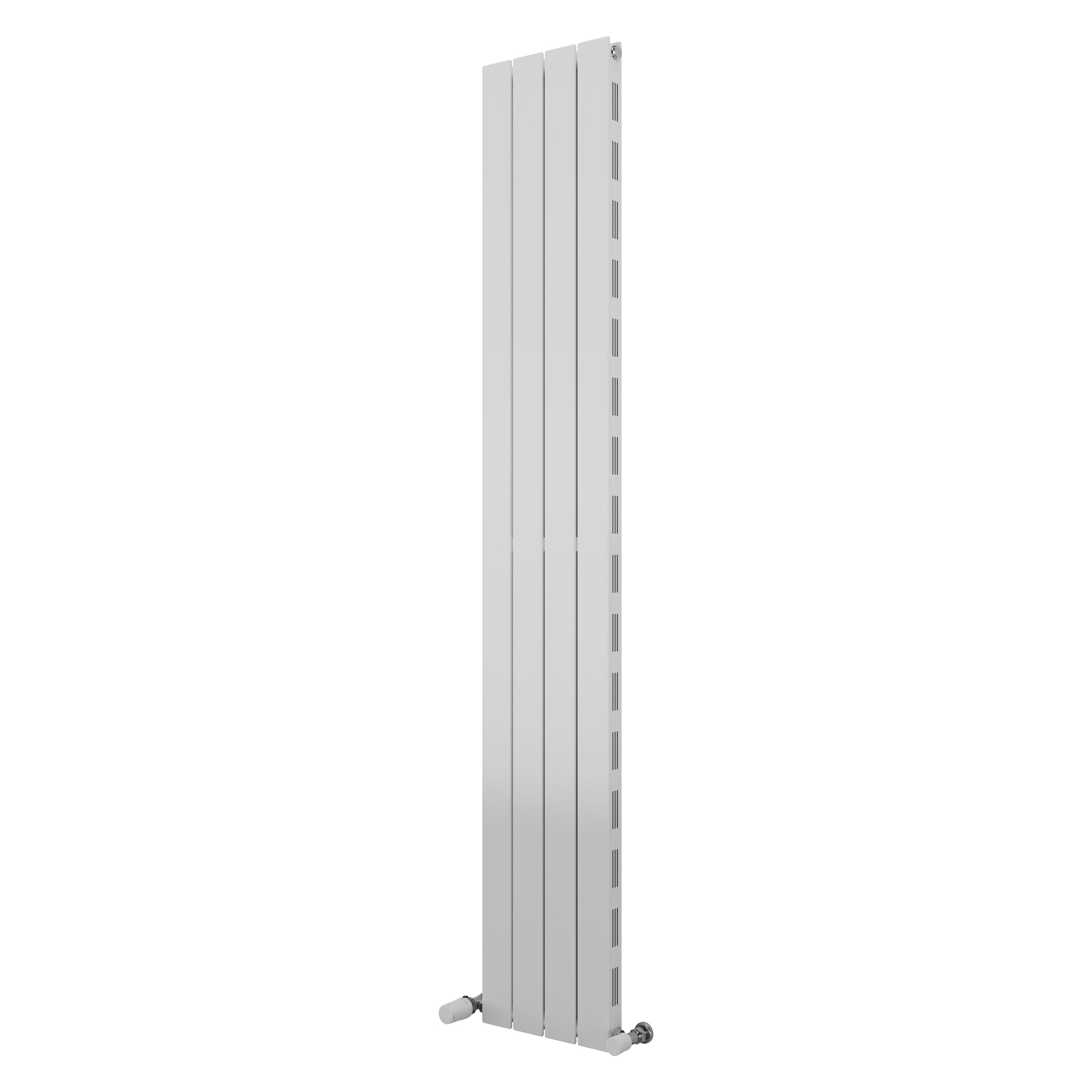 Ximax Vertirad Slimline Duplex Deluxe HWHS1800295W White Gas Vertical Designer panel Radiator, (W)295mm x (H)1800mm