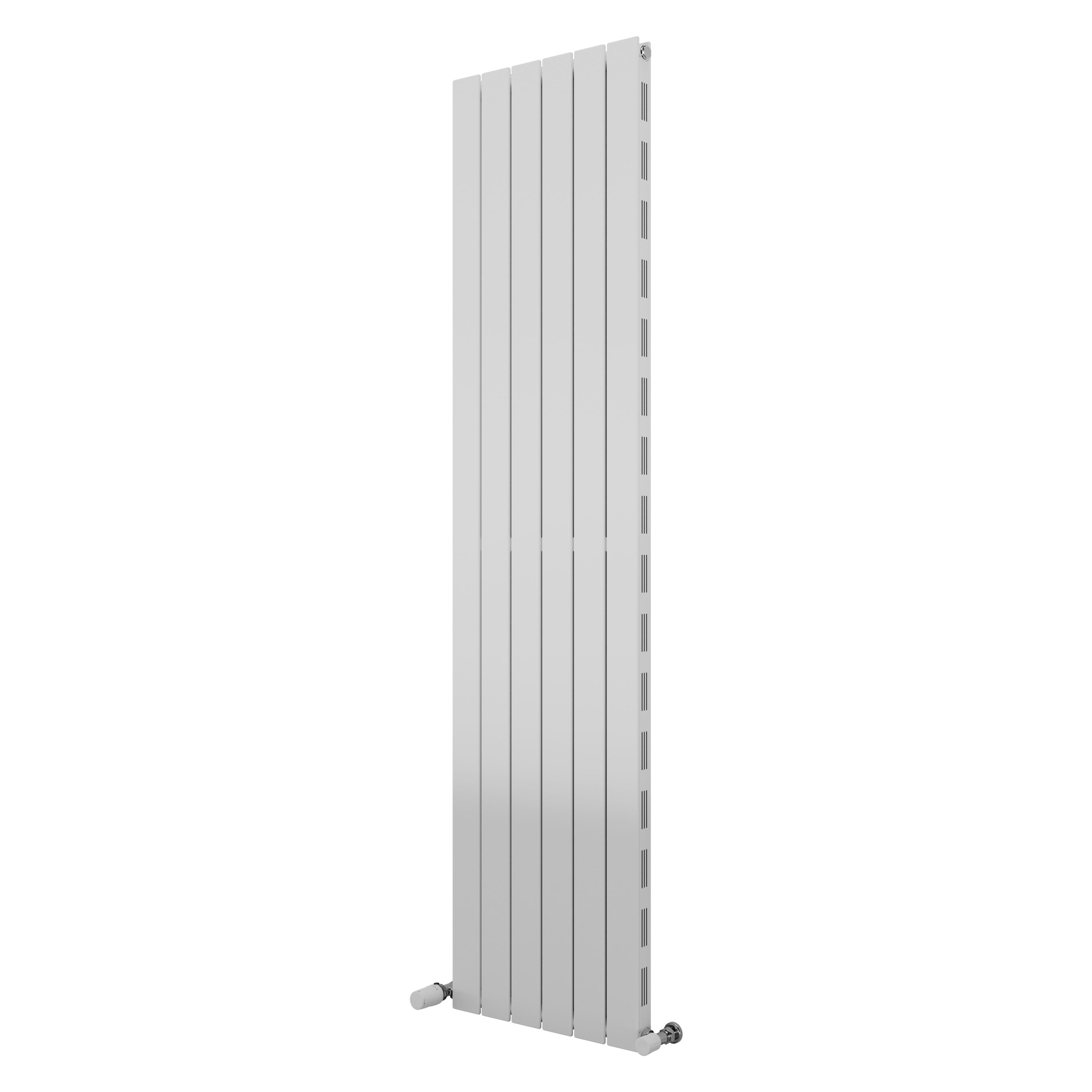 Ximax Vertirad Slimline Duplex Deluxe HWHS1800295W White Gas Vertical Designer panel Radiator, (W)445mm x (H)1800mm