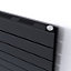 Ximax Vertirad Slimline Duplex Deluxe Matt anthracite Horizontal Designer panel Radiator, (W)800mm x (H)595mm