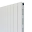 Ximax Vertirad Slimline Duplex Deluxe Satin white Vertical Designer panel Radiator, (W)445mm x (H)1800mm