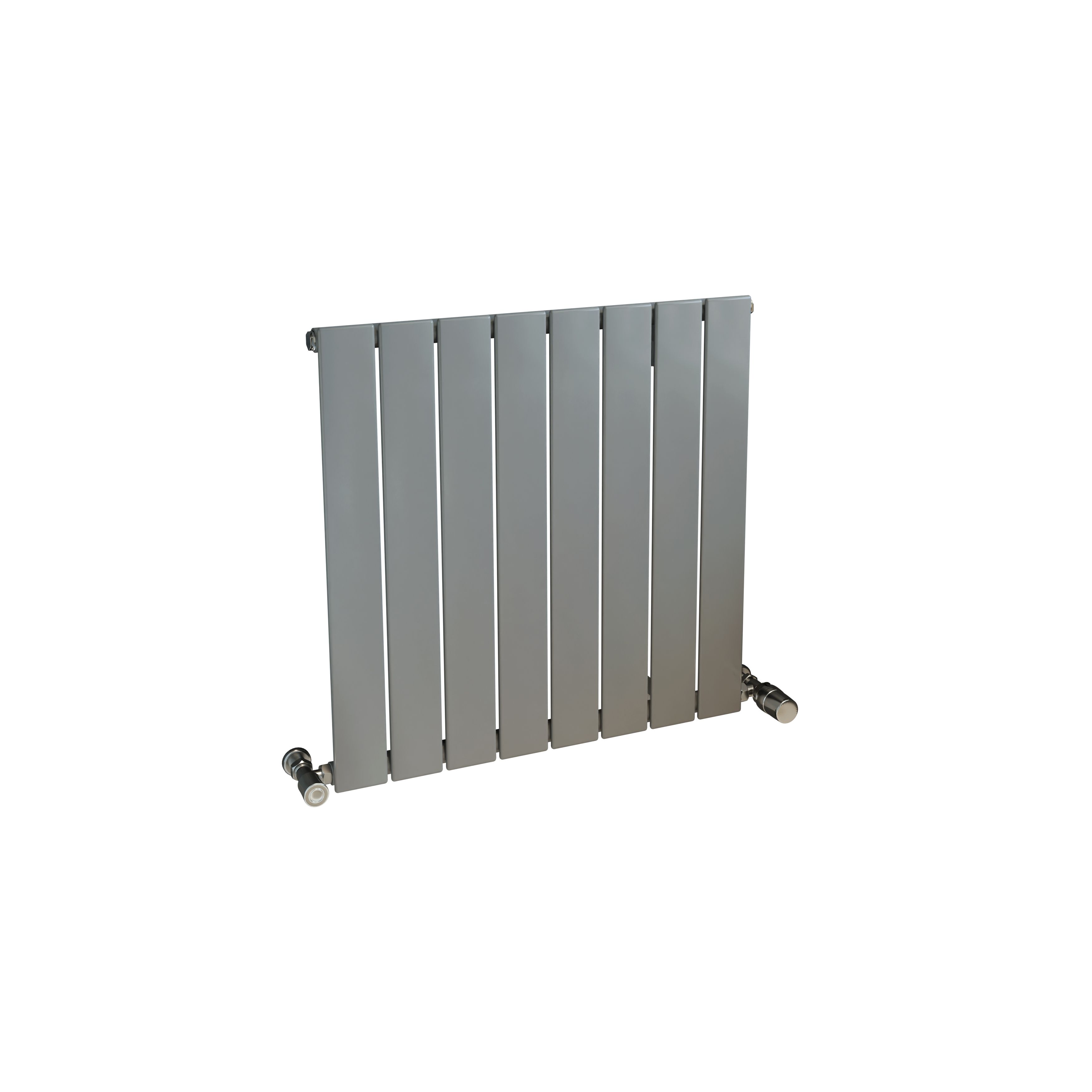 Ximax Vertirad Universal HW600595SC Silver Vertical Designer Radiator, (W)595mm x (H)600mm