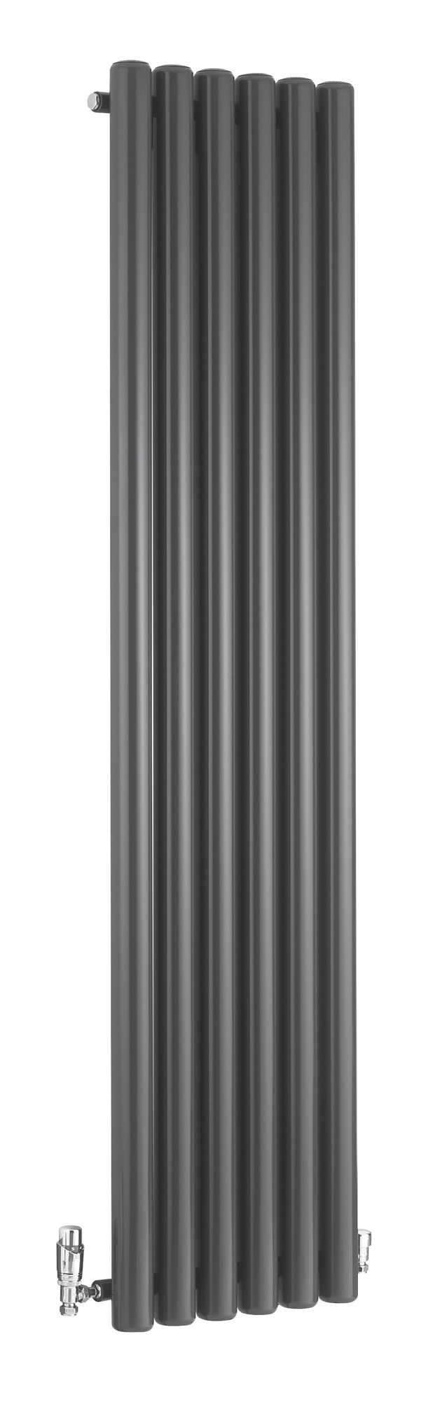 Ximax Vulkan Anthracite Vertical Designer Radiator, (W)435mm x (H)1800mm