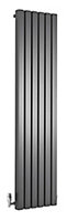 Ximax Vulkan Square Anthracite Vertical Radiator, (W)435mm x (H)1800mm
