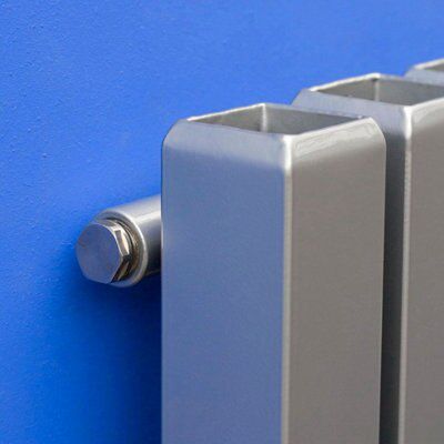 Ximax Vulkan Square Silver Horizontal Radiator, (W)885mm x (H)600mm