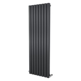 Ximax Vulkan Square VUQ1800585A Grey Gas Vertical Designer Radiator, (W)585mm x (H)1800mm