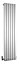 Ximax Vulkan Square White Vertical Designer Radiator, (W)435mm x (H)1800mm