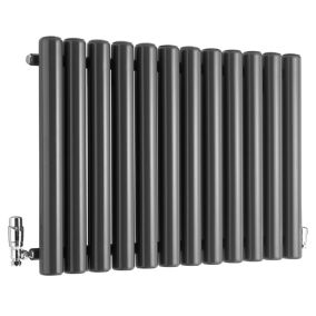 Ximax Vulkan VU60090A Grey Horizontal Designer Radiator, (W)885mm x (H)600mm