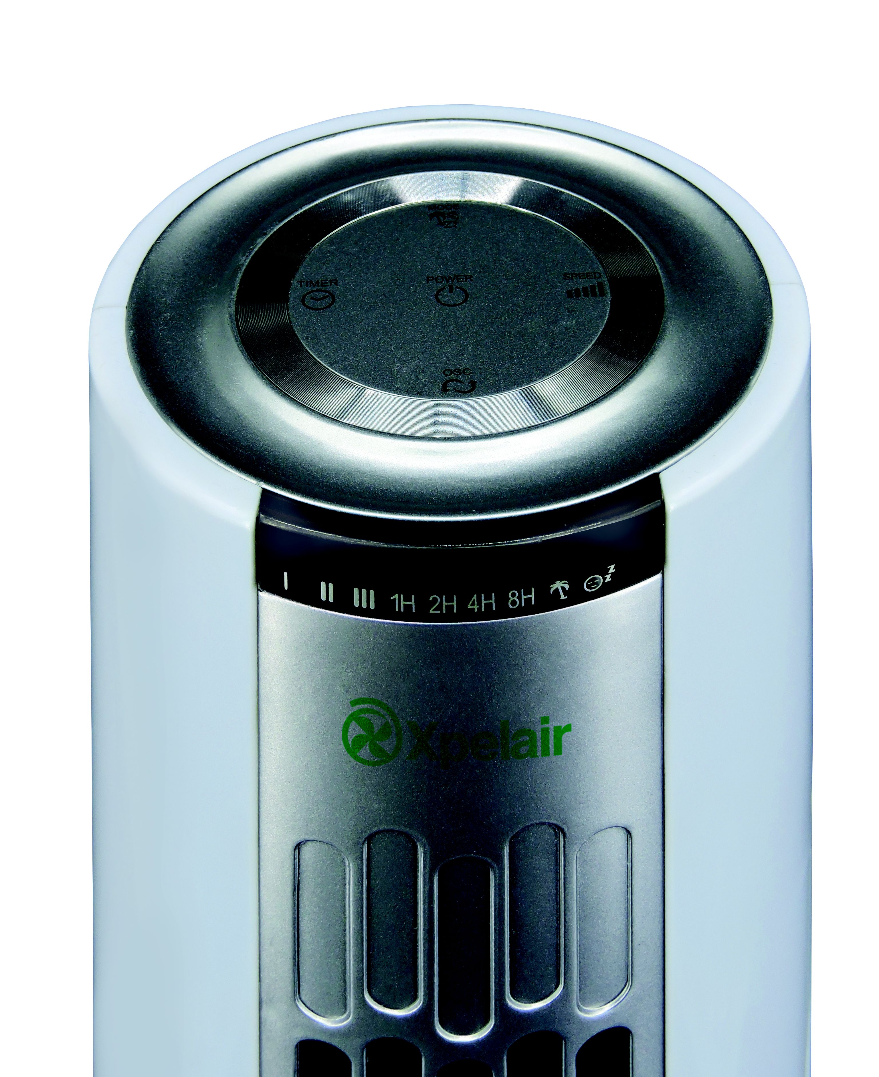 Xpelair Silver effect & white Fan