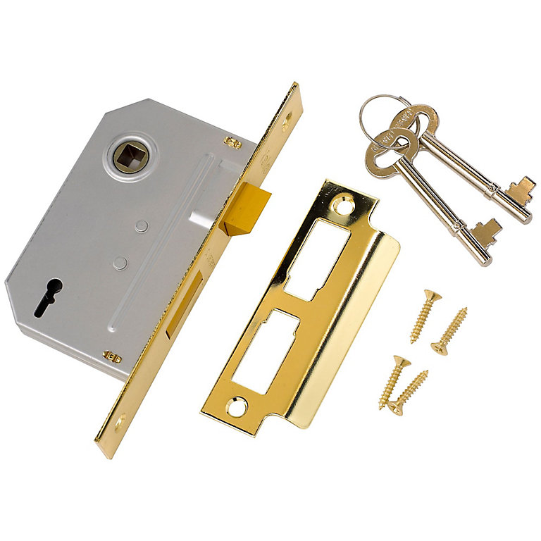 Brass Finish Yale Locks Bathroom Sashlock Replacement Internal Lock 64mm 2.5" 