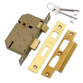 Yale 64mm Brass effect Metal 3 lever Sashlock