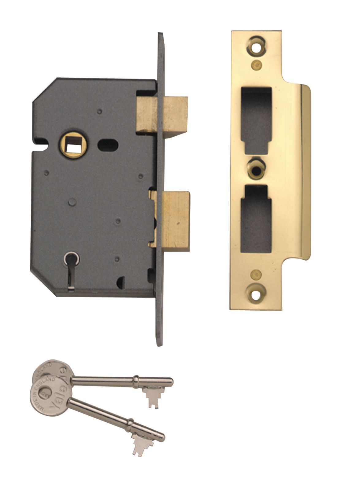 Yale 64mm Polished Brass effect Metal 5 lever Sashlock