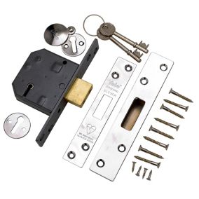 Yale 64mm Polished Metal 5 lever Deadlock