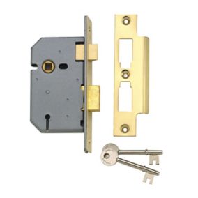 Yale 76mm Brass effect Metal 3 lever Sashlock