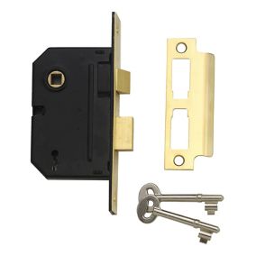 Yale 76mm Chrome effect Metal 3 lever Sashlock