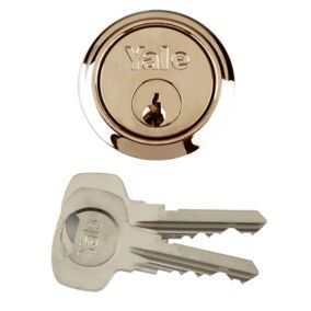 Yale Brass-plated Metal Single Rim Cylinder lock, (L)42mm