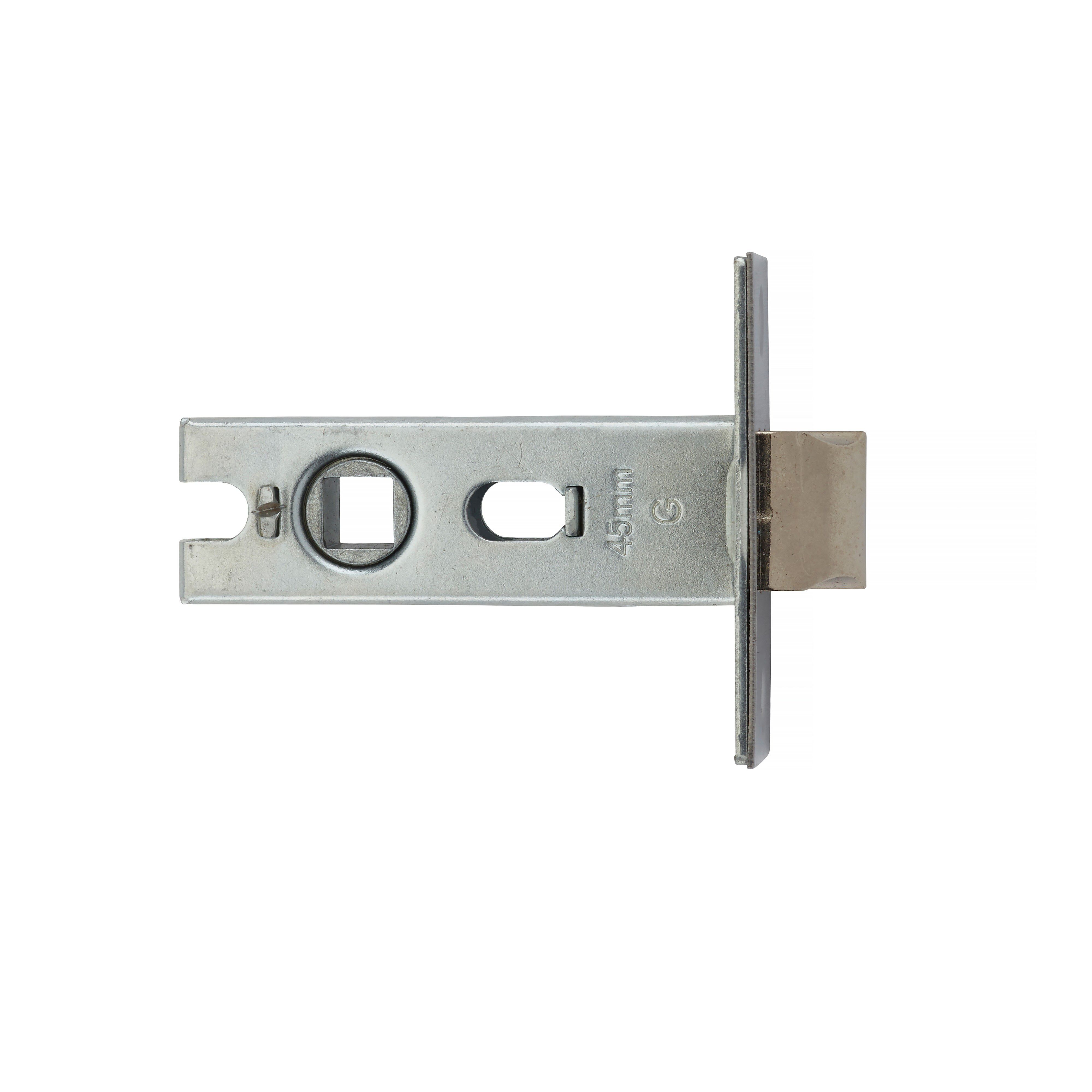 Yale Chrome effect Lever Door handle (L)124mm (D)70mm Set