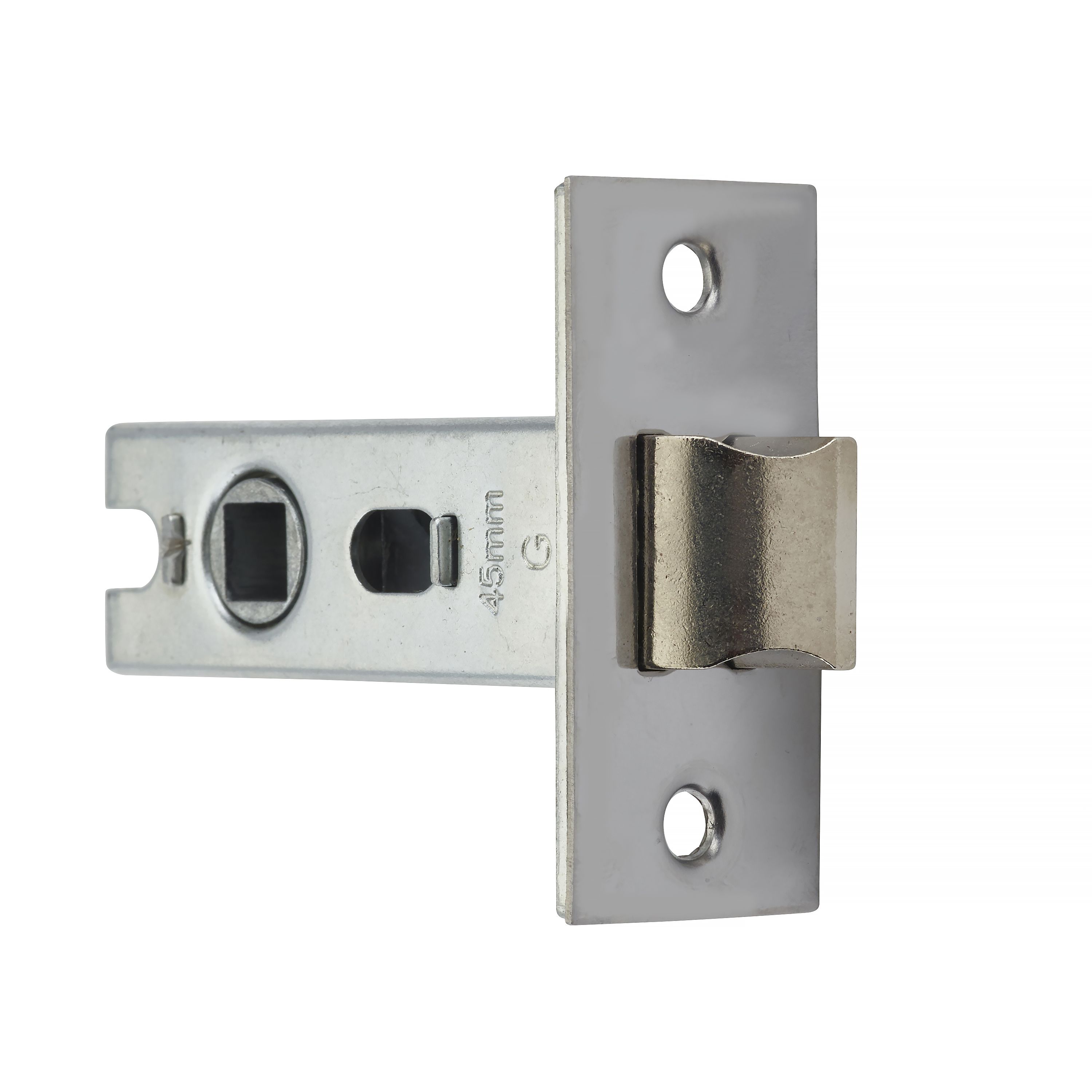 Yale Chrome effect Lever Door handle (L)124mm (D)70mm Set