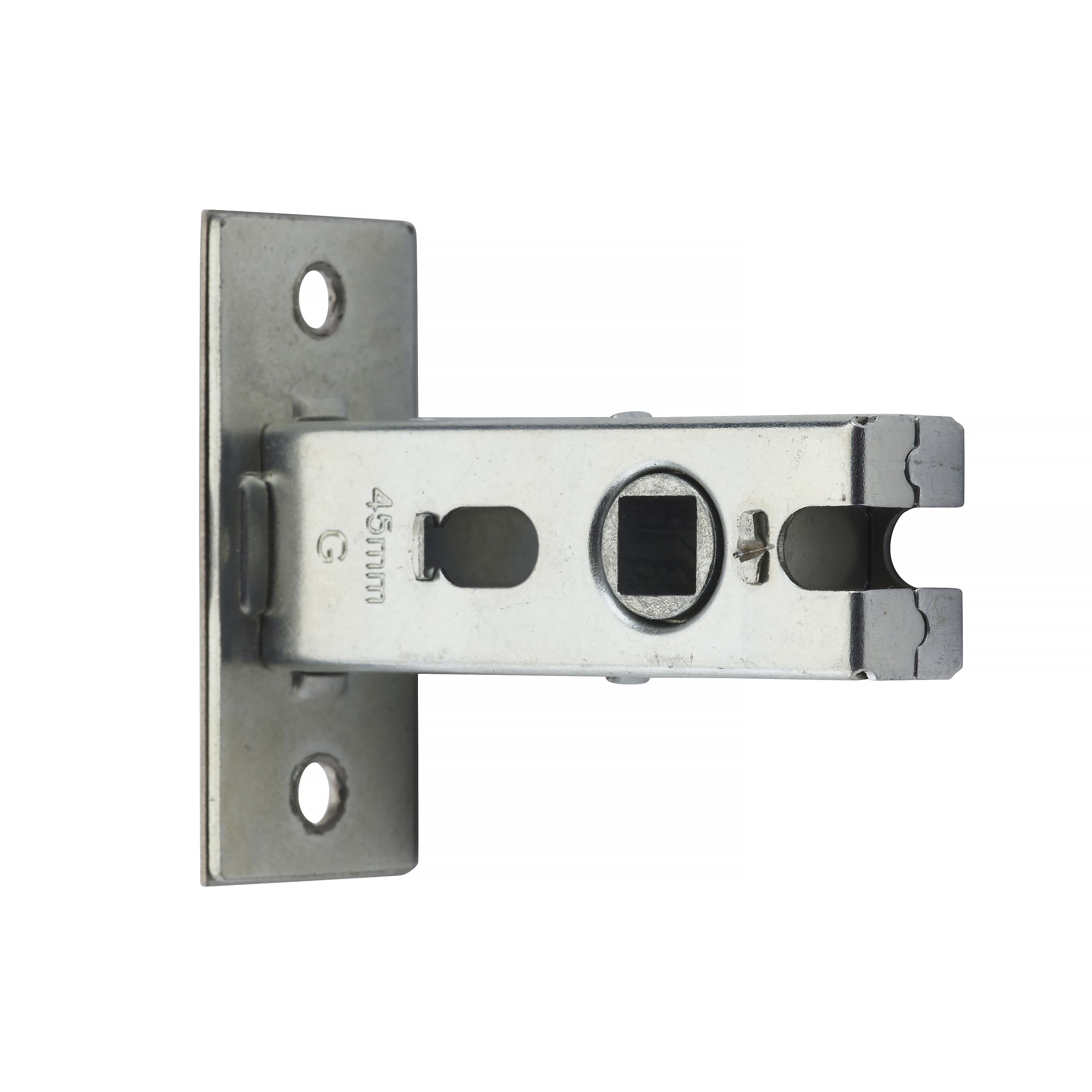 Yale Chrome effect Lever Door handle (L)124mm (D)70mm Set