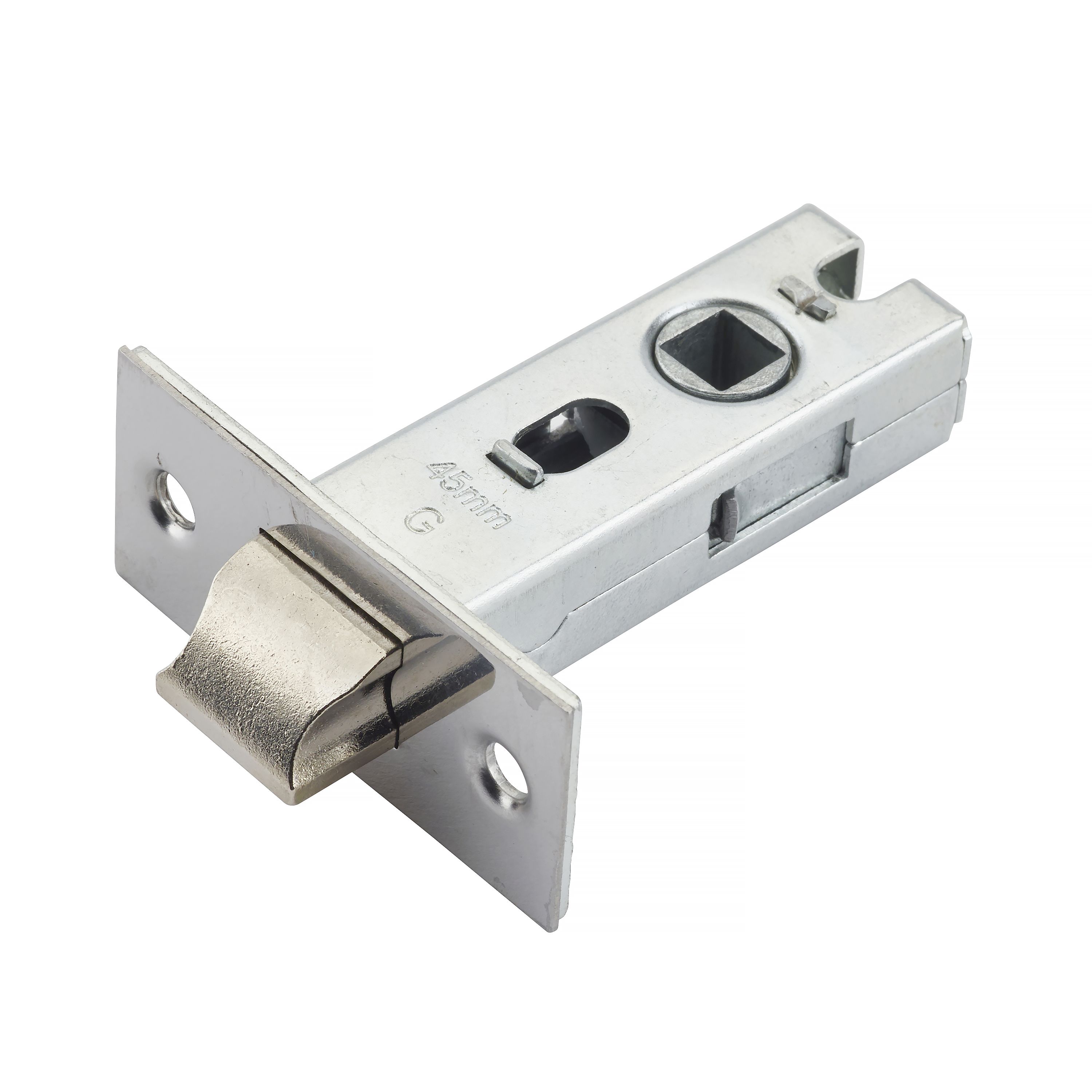 Yale Chrome effect Lever Door handle (L)124mm (D)70mm Set