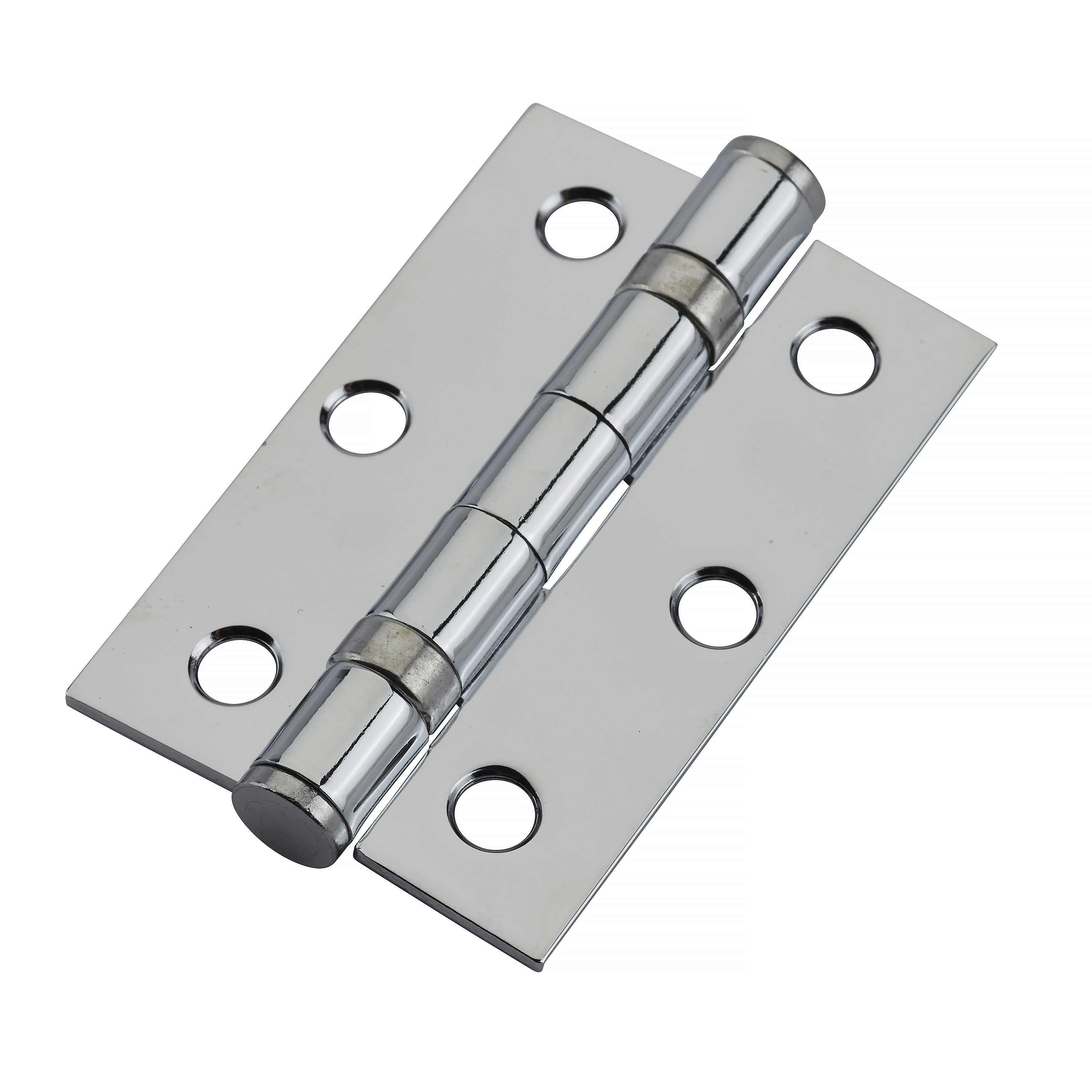 Yale Chrome effect Lever Door handle (L)124mm (D)70mm Set