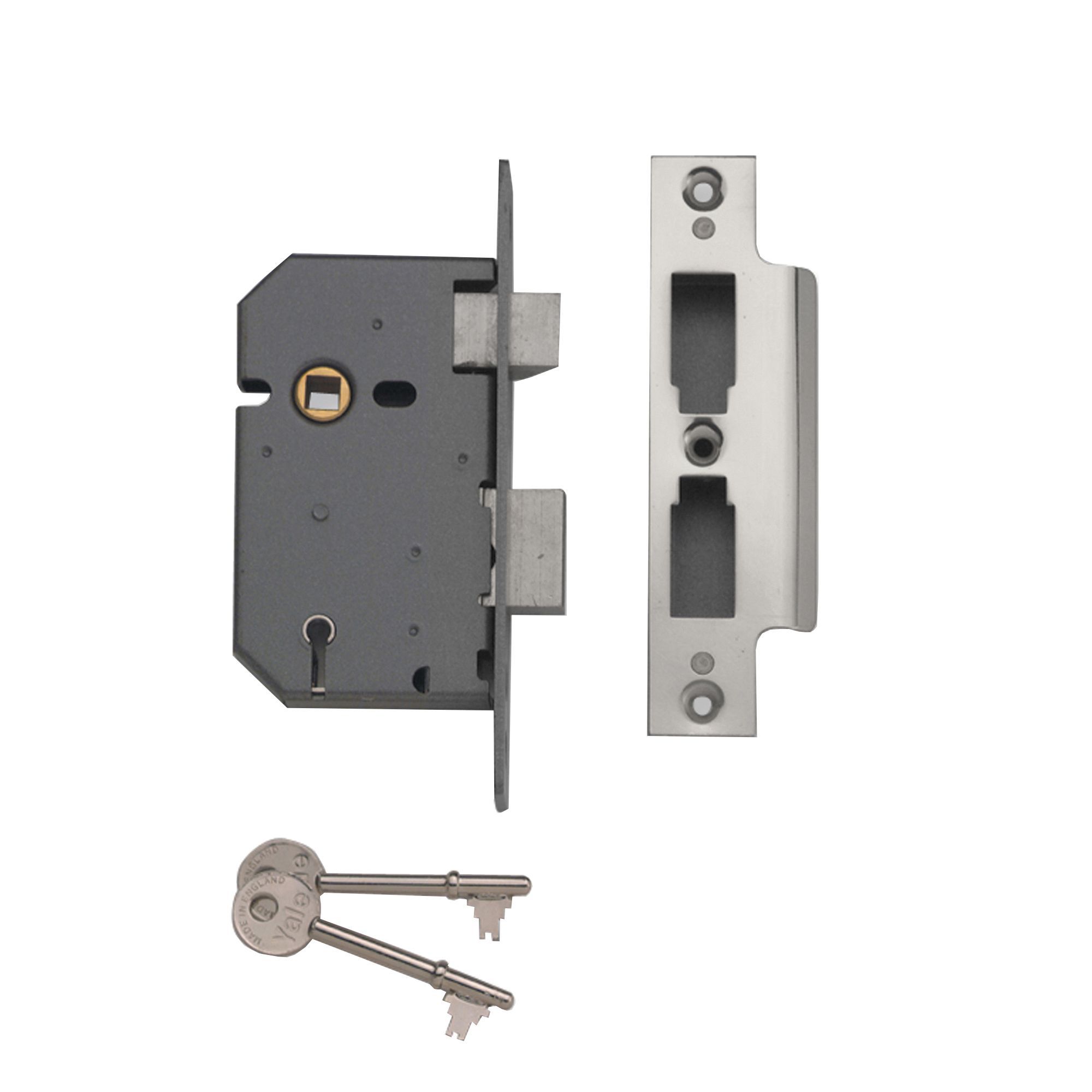 Yale Chrome effect Metal Tubular Mortice latch