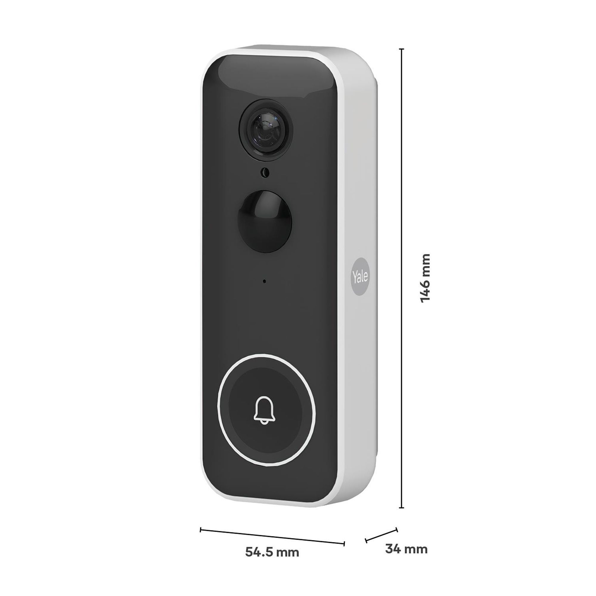 Yale Doorbell White Hybrid Video doorbell