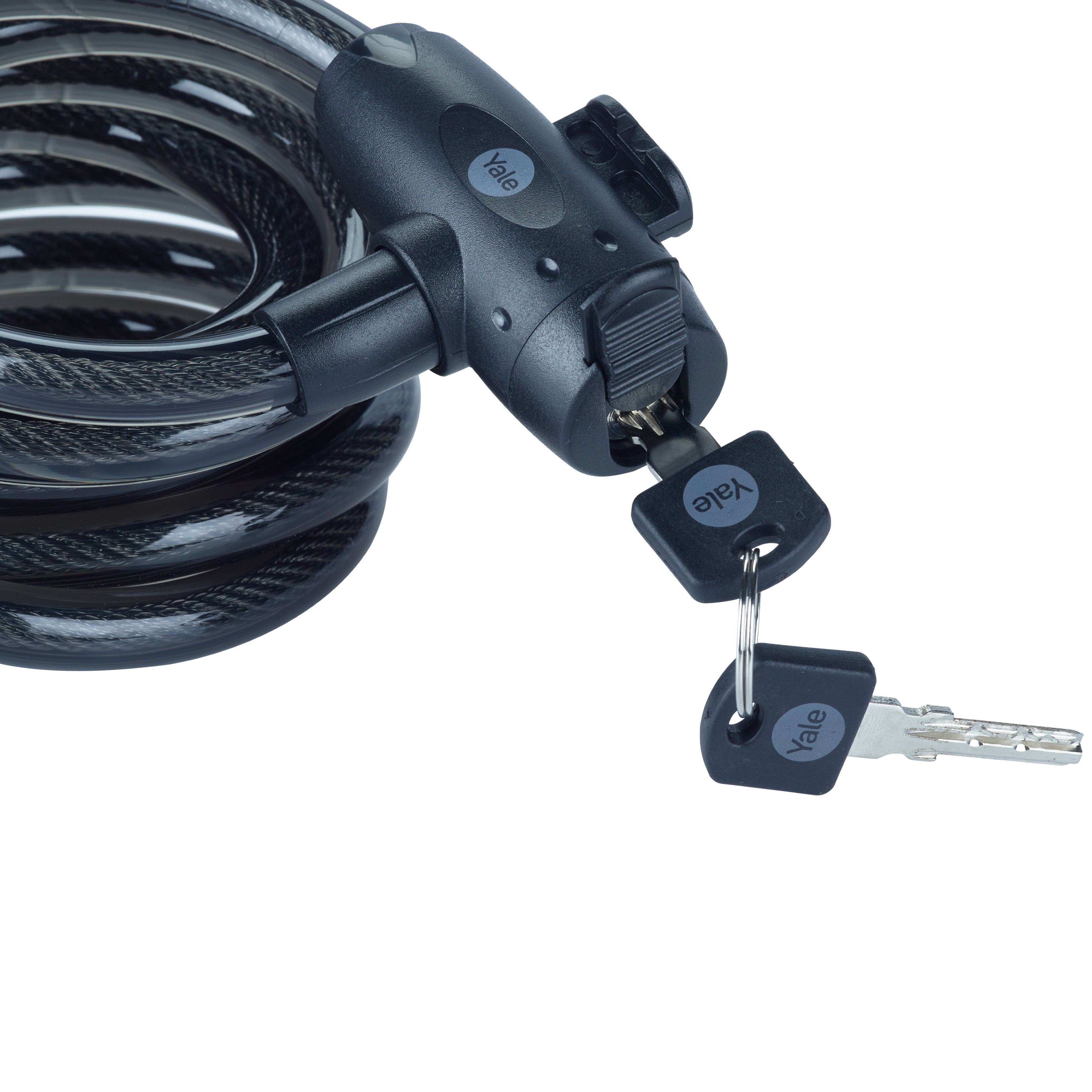 Yale Essential Braided steel Key Cable lock (L)2m (Dia)12mm