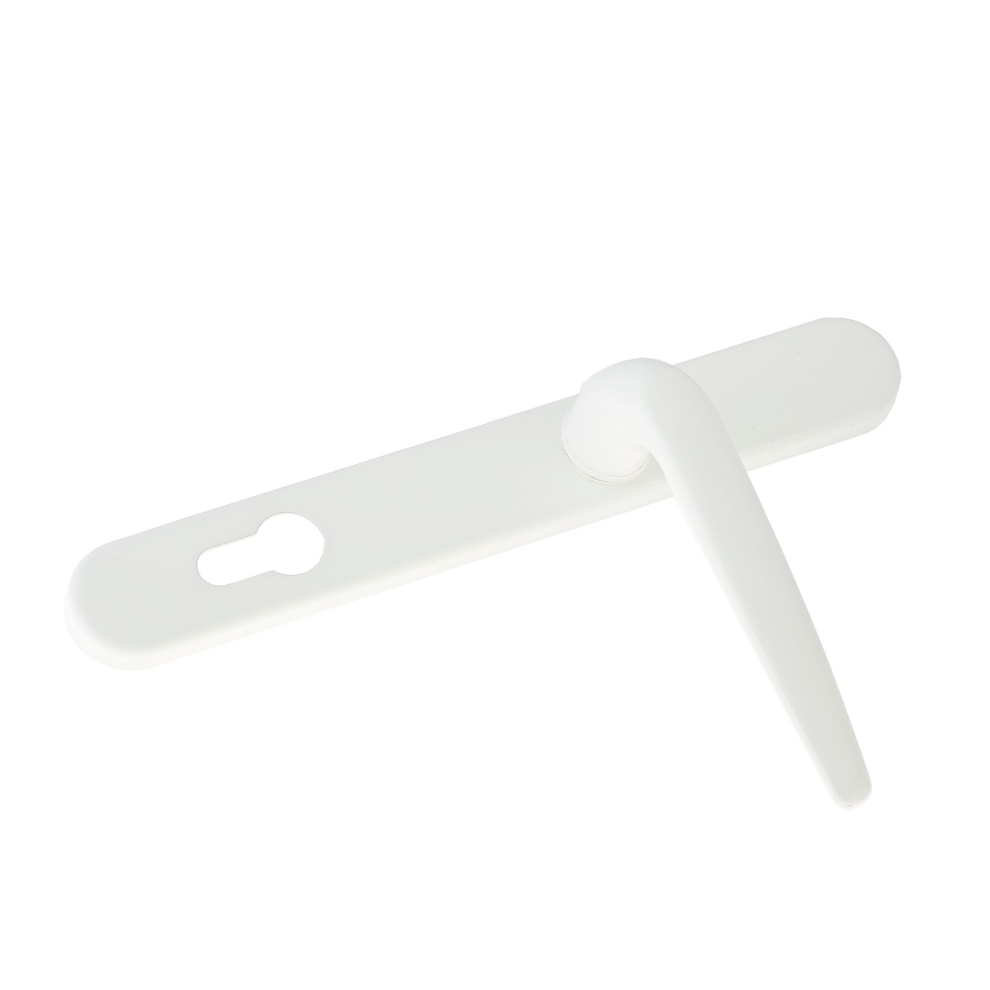 Yale Essentials Short White Zinc alloy Door handle (L)32mm (D)65mm