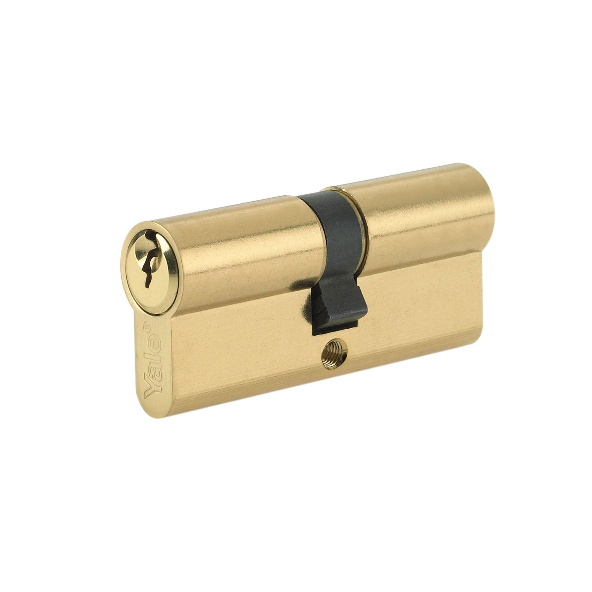 Yale Essentials White Zinc alloy Door handle (L)32mm (D)65mm