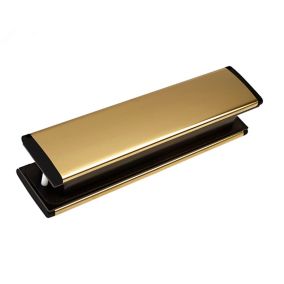 Yale Gold effect Metal Letter plate (T)38mm - 78mm