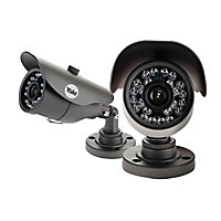Yale HDC-303G-2 Wired Dark grey Indoor & outdoor Bullet camera, Pair