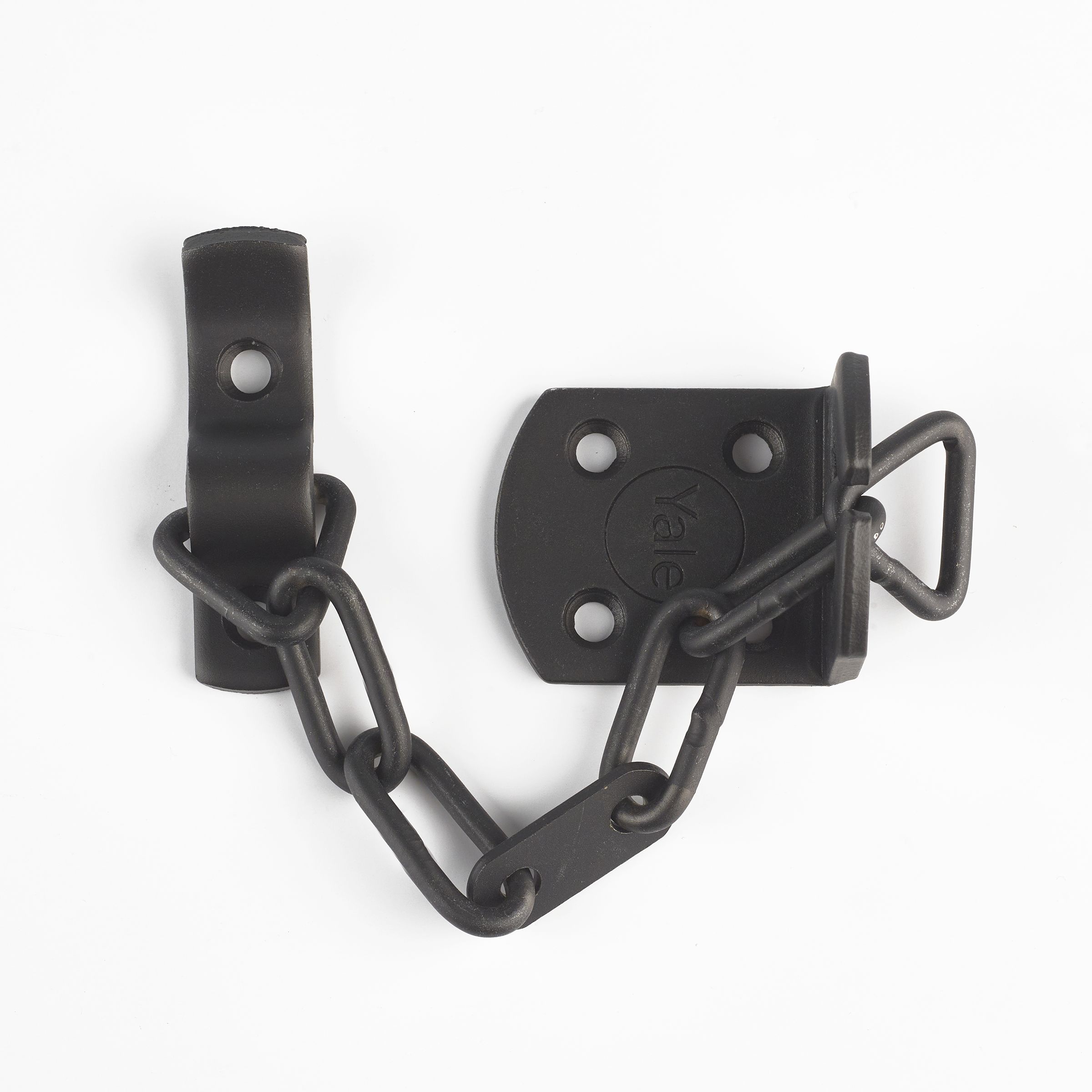 Yale Matt Black Steel Door chain, (L)165mm